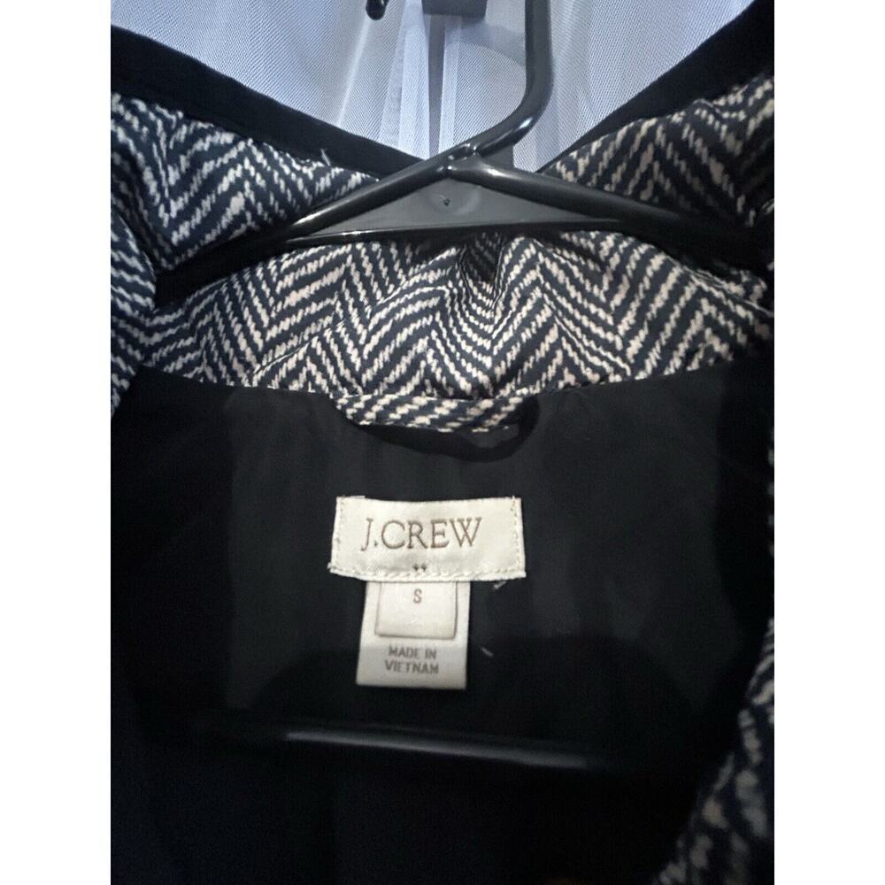 J Crew (S) Down Filled Vest Black Tan Puffer Double Zipper Women’s Size Small - Picture 7 of 15